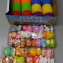 SpringFlower 24 Pack Easter Eggs Filled with Animal Squishy Toys for Easter Eggs Hunt, Easter Basket Essentials, Basket Stuffers Fillers, Easter Party Favors for Kids, Classroom Easter Prizes