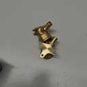 Uenede 3PCS LF Brass 1/2 Inch PEX Barb to 3/4 NPT Female with Drop Ear 90 Degree Elbow Coupling Pipe Crimp Fitting