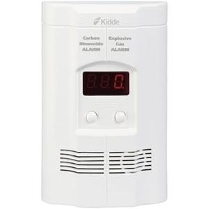 Kidde Carbon Monoxide Detector, Propane, Natural, Methane, & Explosive Gas Alarm, Plug-In Wall with 9-Volt Battery Backup, Digital LED Display