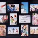 Malden International Designs Black 12 Opening Collage Photo Frame