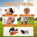 2 x Golf Training Grip Aid - Golf Swing Trainer Tool Posture, Non-Slip Swing Aid for Accuracy & Control, GolfClub Swing Grip Pad for Outdoor/Indoor Golf Grip Practice (with Storage Bag)