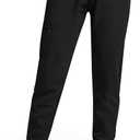 Medical Scrub Pants for Women Jogger Scrub Pants with 5 Pockets Drawstring Cargo Pants Mid-Rise Womens Scrubs Pant (Small, Black)