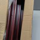 4 Rows Military Wooden Challenge Coin Display Case - Wall Mountable Army Holder Stand Rack, Holds 32 Coins, Mahogany