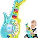 Marstone Toddler Toys for 1 2 Year Old Boy Gift: Baby Musical Toys 12-18 Months, Educational Learning Piano Guitar for Baby 1-3 with Animals and Sounds, 1st First Birthday Gifts for Kids, Girls