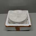 12 Pcs Porcelain Plates, 10 inch White Dessert and Appetizer Plates, Microwave and Dishwasher Safe Ceramic Set