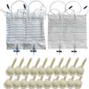 Male Catheter External Self-Sealing Set 20PCS Condom 2PCS 1000ML Urine Bag 2PCS 2000ML Drainage Bag(25mm/0.98inch)