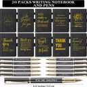 Kosiz 40 Pcs Valentines Employee Appreciation Gift Bulk A5 Motivational Leather Notebook and Pen Inspirational Journal with Pen for Women Men Nurse Volunteer Social Worker Team Coworker Staff Teacher