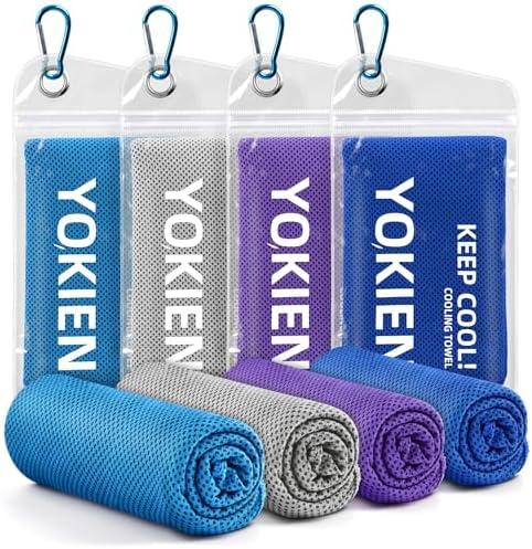 Cooling Towels for Neck and Face - Neck Coolers for Hot Weather - Cooling Neck Wraps Sweat Towel Rags for Extreme Heat (40"x12"), Pack of 8 Yoga, Golf, Gym, Camping, Workout & More Activities, Set of 2