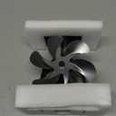 Sckee Wood Stove Fan, Heat Powered Fireplace Fan with Bracket Compatible for Propane Log Burner Wood Burning Stove Accessory for Camping Outdoor Indoor Use (Grey)