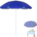Umbrella Replacement Compatible with Little Tikes Water Table, Seaside Beach Umbrella for Water Table, 70 Inch Adjustable and Durable Umbrellas, for Beach, Camping, Garden and Outdoor Play Shade