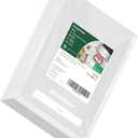 Bonsenkitchen Precut Vacuum Bags 100 Quart 8" x 12", BPA Free, Commercial Grade Textured Food Sealer Bag, Thick Embossed Bags for Storage and Sous Vide Cooking VB3205