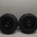 2Pack 37CM/14.5'' EVA Rubber Alligator Tire for Power Wheels Tires Upgrade,14.5in Wheels 1.6CM/0.63in Aperture Front/Rear Gator Wheel for Kids Ride on Car/SUV/UTV/ATV JEEP Replacement Parts,Black