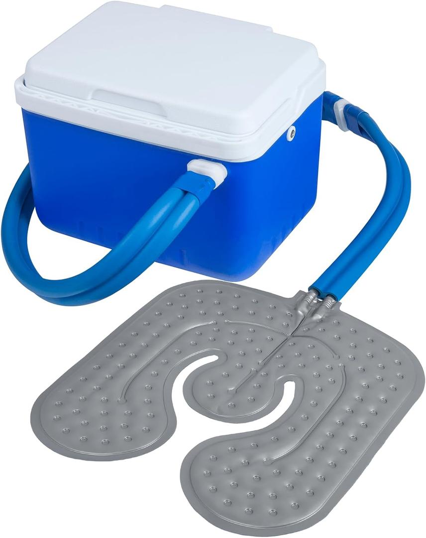 Ice Machine for Knee After Surgery for Post-Surgery Care, Cold Therapy Machine System for Knee and Joint Compression Pad, Strong Joint Compression Pad, Lightweight (6-Quart Cooler)