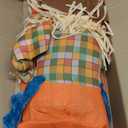 Marsui 1 Pcs Life Size Scarecrow Fall 47 Post Climbing Sitting Large Scarecrow Dolls with Moveable Arms and Legs for Halloween Thanksgiving Harvest Garden Yard Outdoor Decor (Girl)