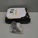 Inflatable Toddler Travel Bed - Toddler Blow Up Mattress with Safety Sides - Kids Air Mattress with Electric Pump & Carry Bag - Lightweight Camping Portable Bed for Sleeping Outddor - 64inch (Black)