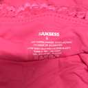 SUUKSESS Women Square Neck Lace Bodysuit Sleeveless Spaghetti Strap Tank Top (Small, Hot Pink)