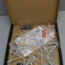 LED Christmas Window Lights,Hopolon 2Pack Hanging Star Lights,73 LED Christmas Star Light Xmas Light Twinkle for 8 Modes with Timer Memory for Indoor Outdoor Wall Holiday Glass Party Decor Warm White