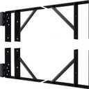JUBEST Heavy Duty Gate Corner Brace Bracket, Anti Sag Gate Kit Adjustable Gate Hardware for Wooden Fence, Driveway, Corral Gates, Wood Windows(Door Not Include)