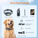 Meowant GPS Wireless Dog Fence & Dog Training Collar with Remote & Free APP, 82-7000ft Adjustable Range Electric Fence, 3 Training Modes, Waterproof LCD Collar for Dogs 10 Lbs+ Outdoor,Blue