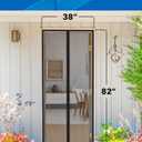 Flux Phenom Magnetic Screen Door â€“ 2025 Upgraded Fine Weave Mesh Screen, Heavy Duty 52 Magnets, No-Gap Seal, Pet & Scratch Resistant, Includes 2 Easy Install Kits, 38"x82"