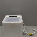 OLIXIS Countertop Ice Maker with Self-Cleaning, Portable Ice Maker Machine with Ice Scoop, 26.5Lbs/24H, 9 Cubes in 6 Mins, 2 Sizes of Bullet Ice for Home, Kitchen, Office (Sleek White)