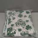 Breling 2 Pcs St. Patrick's Day Hand Towels Green White Shamrock Bathroom Towels 100% Cotton Highly Absorbent Soft Kitchen Dish Irish Gift for Spring St. Patrick Holiday Decorative, 13 x 29 Inch