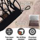Muslogy Trunk Cargo Net Compatible with 2020-2025 2026 Kia Telluride Accessories, SUV Sedan Cargo Organizer Storage Net with Heavy Duty Carabiners