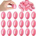Foilswirl 16 Pcs Mini Foam Football Stress Ball 2.17" Small Sport Party Favor Balls Bulk for Kids Goodie Bag Filler Game Day Homecoming Carnival Birthday Reward Toy(Pink)
