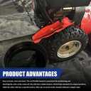 2 x Flexible Oil Funnel Reusable, Funnels for Automotive Use, Foldable Draining Tool Spill-Free, Car Accessories Multi-Purpose Rubber Oil Change Filter for Lawnmower, Truck, Motorcycle (Red)