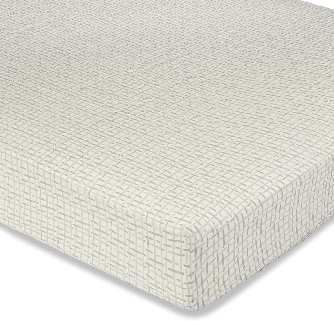 Crane Baby Crib Sheet, Neutral Hashtag Crib Sheets & Toddler Sheets, 100% Cotton Crib Sheets for Standard Crib Mattress(28"x 52"), Breathable Crib Sheets, Fitted Crib Sheets for Boys and Girls