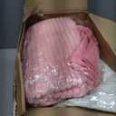 118 x 71" Extra Large Outdoor White Picnic Blankets with Pink Tulle Table Runner Cheesecloth Napkins Plush Throw Pillow Covers Oversize Beach Blanket Essentials for Wedding Picnic Camp(Classic,18)