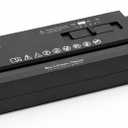 Small Paper Shredder for Home Office, 6-Sheet Strip Cut Portable Paper Shredder with Extendable Arm, Overheat Protection, No Basket