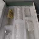 UDU 12 Set Glass Vases for Centerpieces with 24 White Floating Candles 80000 Vase Filler 6 Pearl String Party Event Home Wedding Centerpieces for Tables Decorations