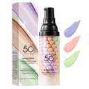 One Step Color Correcting Primer, 3 In 1 Primer for Face Before Makeup, Sunscreen Isolation Cream, SPF 50, Even Skin Tone, Oil Control, Moisturizing Skin, Invisible Pore, Sheer Finish