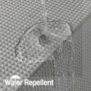 Colorful Star Extra Long Waffle Weave Shower Curtains, 256GSM Heavy Duty Shower Curtain with Snap in Fabric Liner, Hotel Style No Hook Waterproof Bathroom Curtain Set, 72 x 87 Inch, Grey