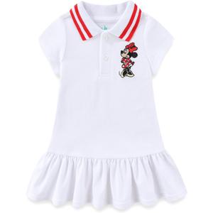 Disney Minnie Mouse Girls Tennis Dress for Infant and Toddler (4T, White)
