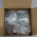 2 Pcs Hamster Food and Water Bowl Glass Anti-Turning Transparent Dish for Hamster and Other Small Pet