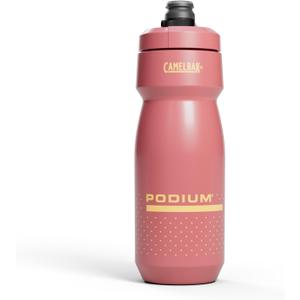 CamelBak Podium 24oz Bike Water Bottle - Easy Squeeze Bottle - Fits Most Bike Cages, Coral Sunset