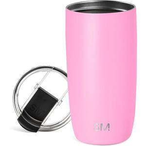 Simple Modern Voyager Tumbler with Flip Lid | Travel Coffee Mug | Insulated Stainless Steel Cold Brew Iced or Hot Coffee Cup | Gifts for Women Men Her Him | 16oz, Dragon Fruit