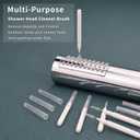 3 x Shower Head Cleaning Brushes, Anti Clogging Cleaner Brush Shower Nozzle Clog Tools Showr Head Nozzle Picks Small Showerhead Cleaner Brush for Small Holes Gaps Nozzles Crevices Jewelry Cleaning 20PCS
