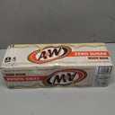 A&W Zero Sugar Root Beer Soda, 12 fl oz cans, 12 count (EXP 12/12/25)