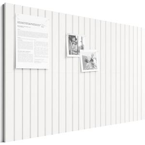 Bumusty Large Cork Board Alternative-36 x 24" Felt Bulletin Board Tiles, with 30 Pushpins, 40 Adhesive Tabs, 6-Pack Slat Wall Paneling, Cork Boards for Office Push Pin Board Felt Board-Milky White