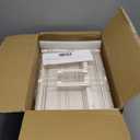 Kmiectse Clear Storage Bins with Lids,3 Tier Plastic Bins with Wheels,Stackable Storage Bin,Closet Organizers Box for Bedroom,Living Room,Toy,23 QT Folding Box with Magnetic door