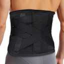 TEKOMVO Back Brace for Lower Back Pain Relief, Adjustable Lumbar Support Belt Men/ Women, Herniated Disc Sciatica Brace - Breathable Design XXXL (46"-50")