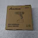 AVID POWER 20V MAX Lithium lon Cordless Drill Set, Power Drill Kit with Battery and Charger, 3/8-Inch Keyless Chuck, Variable Speed, 16 Position and 22pcs Drill Bits (Red)