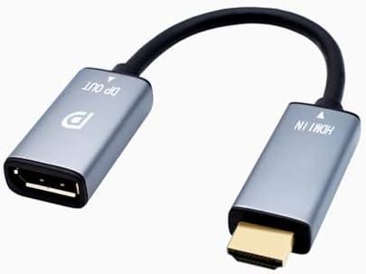 CORN HDMI to DisplayPort Adapter 4K@60Hz High Speed HDMI Male to DP Female Converter Cable Compatible for PC Graphics Card Laptop Mini NS PS5/4 Xbox One/360