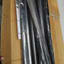 Floor to Ceiling Clothes Rack, Heavy-Duty Telescopic Garment Rack, 43–122in Height & 30–47in Width, 220lbs Total Load Capacity, 2-Pole, Black