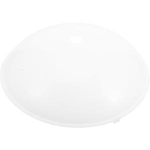 OUNONA Round Ceiling Light Cover 10.43 Inch Plastic Lampshade Replacement for Bedroom Hallway Staircase Modern Ceiling Lamp Shade Easy Clip-on Installation