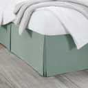 Nestl Sage Green Full XL Bed Skirt - Full XL Size Bed Skirt 14 Inch Drop - Brushed Microfiber Bed Skirts - Hotel Quality Pleated Bed Skirt - Shrinkage & Fade Resistant, Sage Green