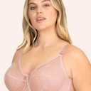 Smart & Sexy Womens Lace & Mesh Full Coverage Bra (40DD, Blushing Rose)